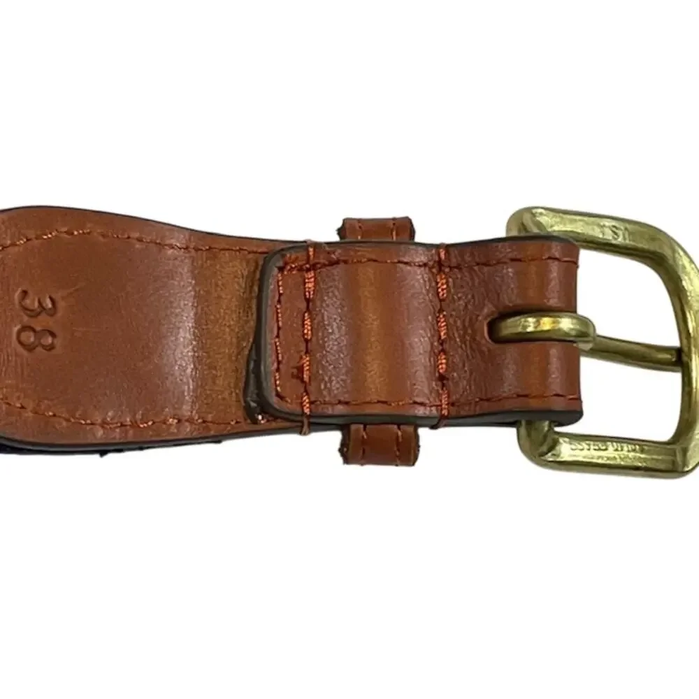 Smathers & Branson men's handstitched needlepoint belt LJCC